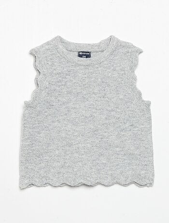 Camisola lisa sem mangas