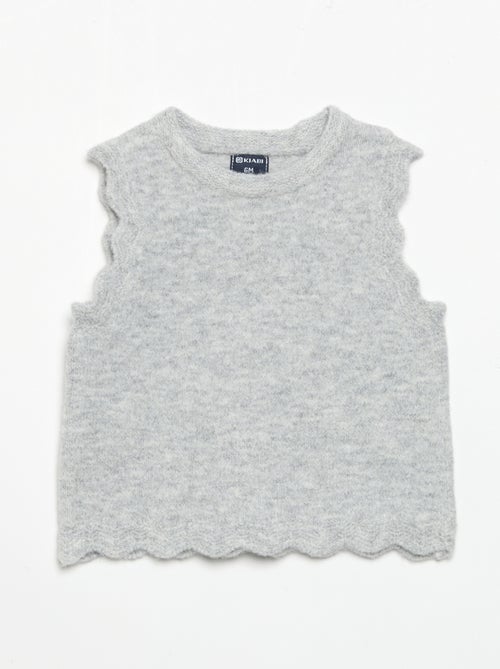 Camisola lisa sem mangas - Kiabi