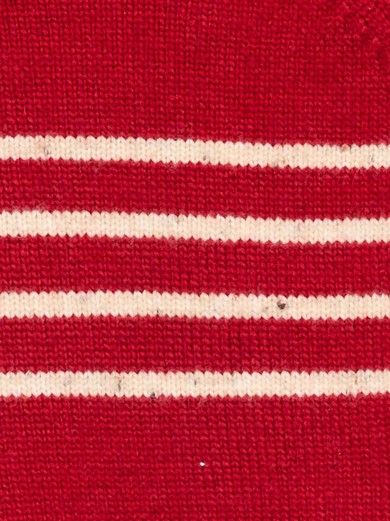 Camisola listrada Vermelho - Kiabi