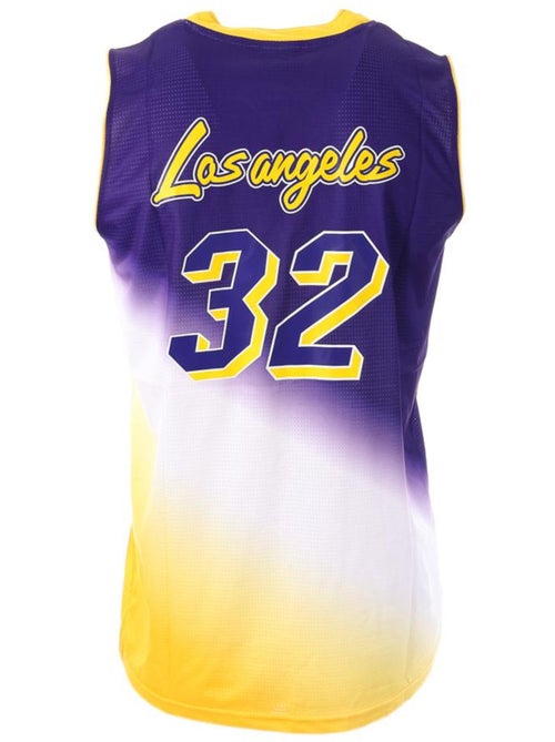 Camisola Los Angeles Roxa/Amarela para Homem Sport Zone Tank 32 - Kiabi Camisola Los Angeles Roxa/Amarela para Homem Sport Zone Tank 32 - Kiabi