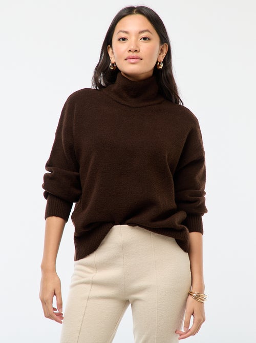 Camisola macia com abertura joia nas costas - Kiabi