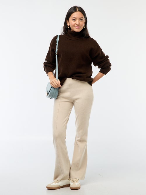 Camisola macia com abertura joia nas costas - Kiabi