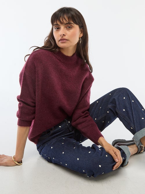 Camisola macia em mohair e lã - Kiabi