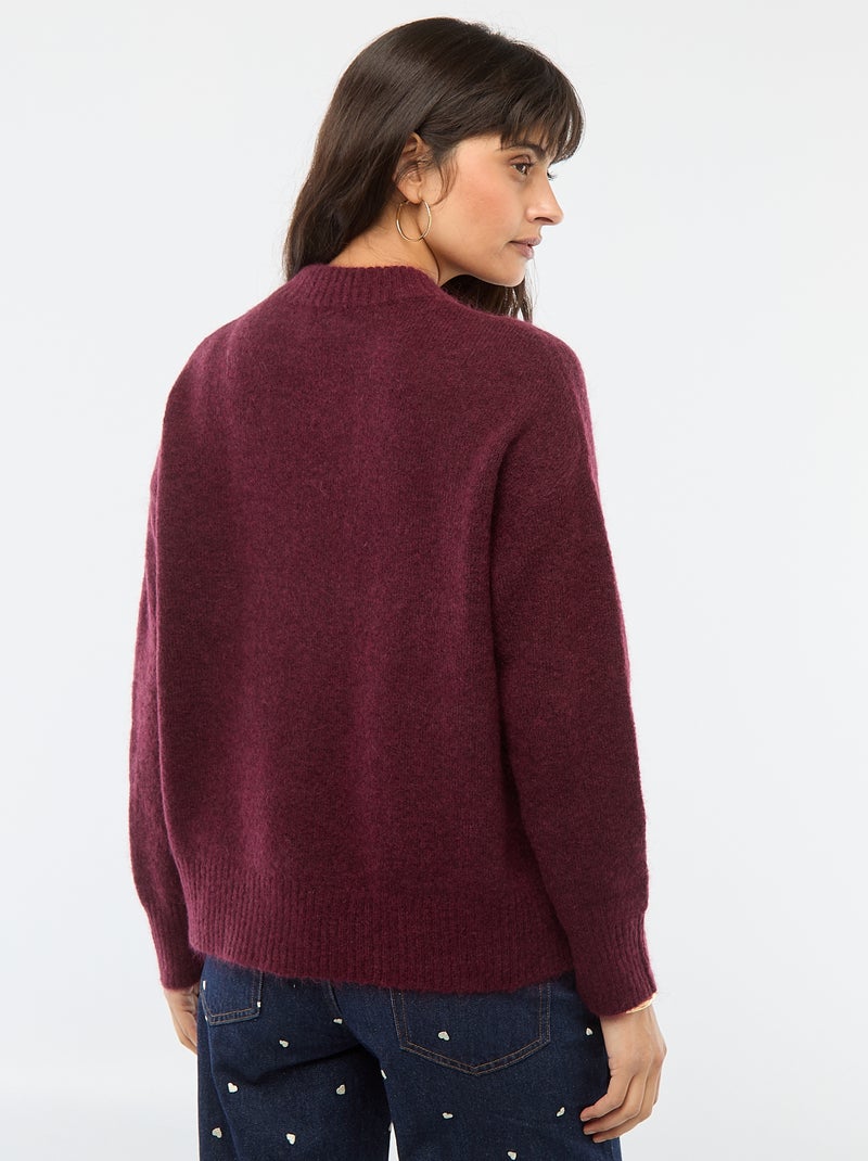 Camisola macia em mohair e lã Vermelho - Kiabi