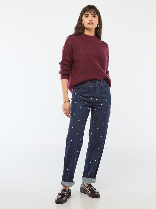 Camisola macia em mohair e lã - Kiabi