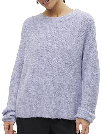Camisola laranja vero moda com mangas abufar para mulher