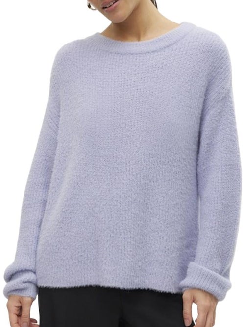 Camisola malha mauve com mangas abufar vero moda para mulher - Kiabi
