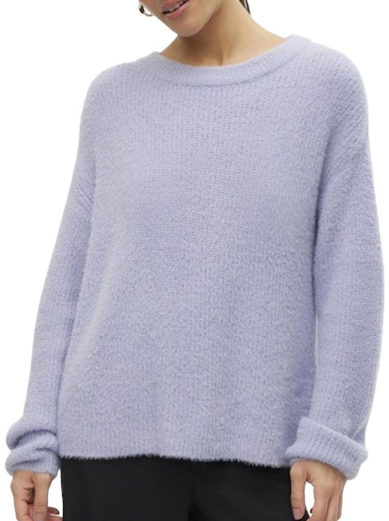 Camisola Malha Mauve com Mangas Abufar Vero Moda para Mulher Roxo - Kiabi