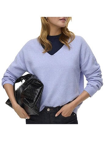 Camisola Malha Mauve Vero Moda Besti para Mulher