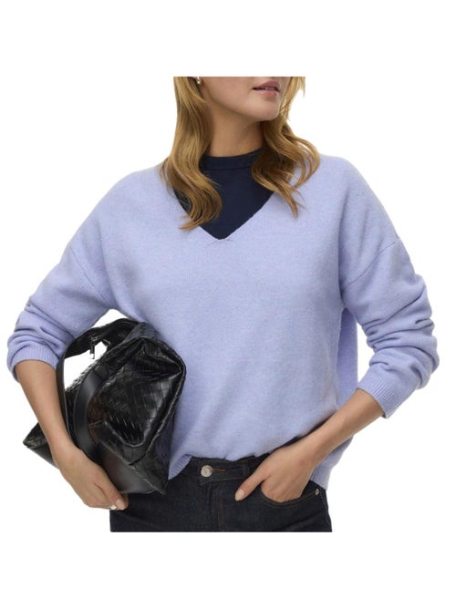 Camisola Malha Mauve Vero Moda Besti para Mulher - Kiabi