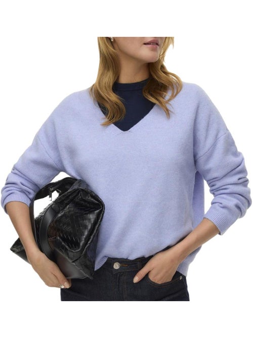 Camisola Malha Mauve Vero Moda Besti para Mulher - Kiabi