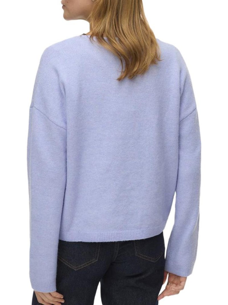 Camisola Malha Mauve Vero Moda Besti para Mulher Roxo - Kiabi