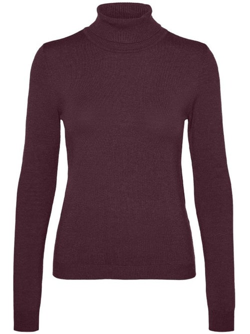 Camisola Malha Mauve Vero Moda Happiness 95 para Mulher - Kiabi