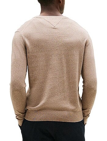 Camisola de Homem Tommy Hilfiger Pima Bordeaux MW0MW28047