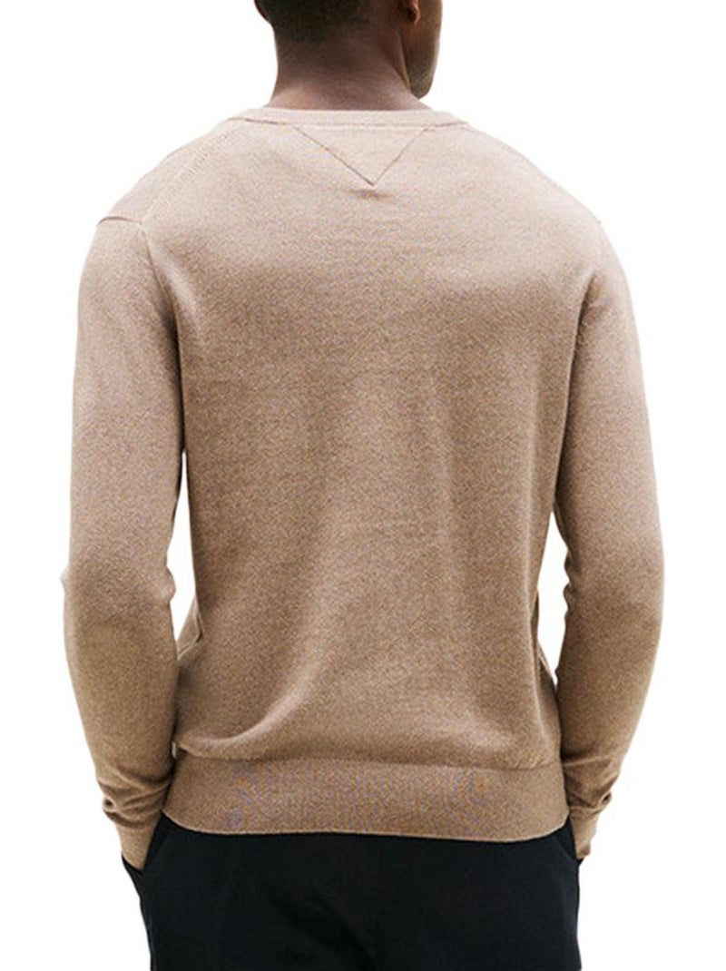 Camisola Marrom de Homem Tommy Hilfiger Pima MW0MW28047 Castanho-capuccino - Kiabi