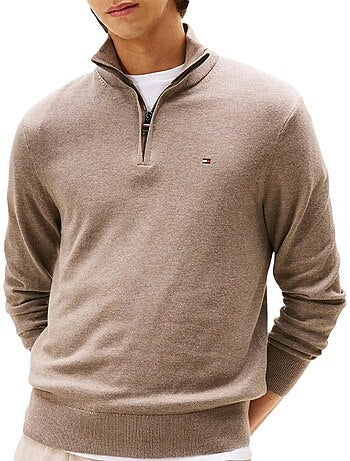 Camisola Marrom de Homem Tommy Hilfiger Pima YBI
