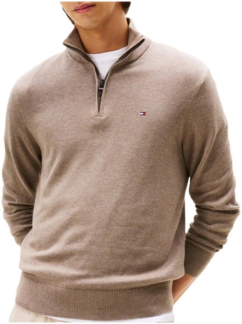 Camisola marrom de homem tommy hilfiger pima ybi - Kiabi Camisola marrom de homem tommy hilfiger pima ybi - Kiabi