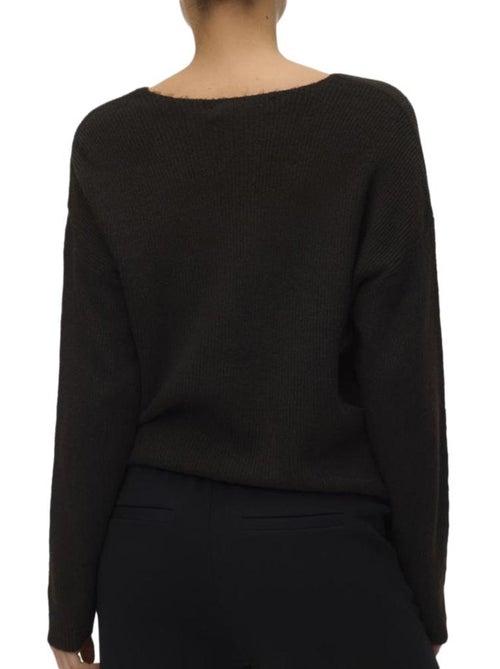 Camisola Marrom Vero Moda Crewlefile para Mulher - Kiabi