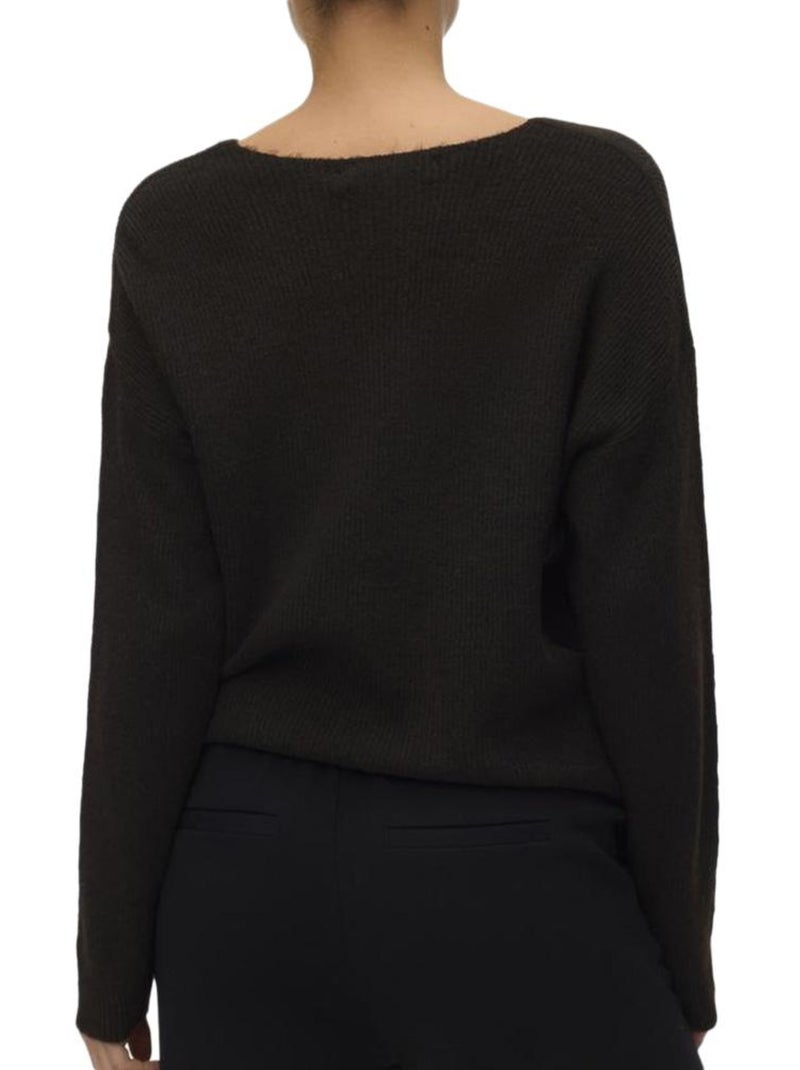 Camisola Marrom Vero Moda Crewlefile para Mulher Castanho-capuccino - Kiabi