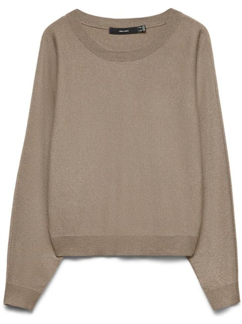Camisola Marrom Vero Moda Happyglitter Batwing para Mulher - Kiabi Camisola Marrom Vero Moda Happyglitter Batwing para Mulher - Kiabi