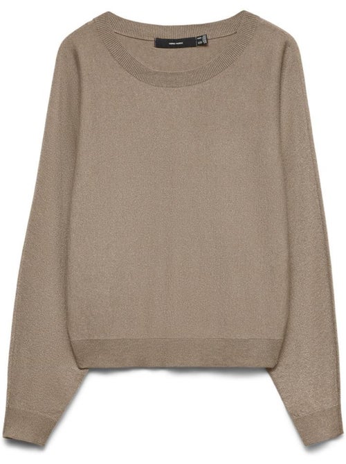 Camisola marrom vero moda happyglitter batwing para mulher - Kiabi Camisola marrom vero moda happyglitter batwing para mulher - Kiabi