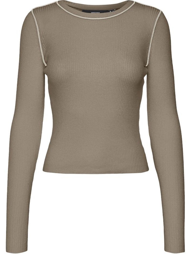 Camisola Marrom Vero Moda Kara para Mulher Castanho-capuccino - Kiabi