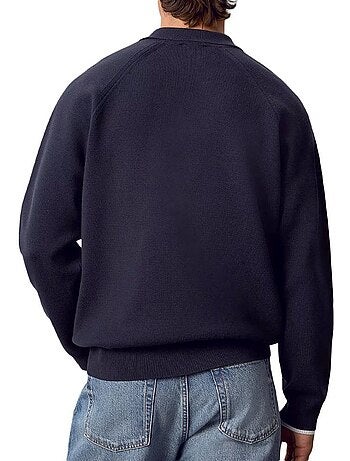 Sweatshirt bege masculino calvin klein jeans varsity