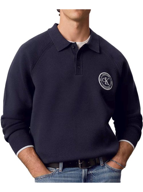 Camisola masculina calvin klein jeans varsity azul marinho - Kiabi Camisola masculina calvin klein jeans varsity azul marinho - Kiabi