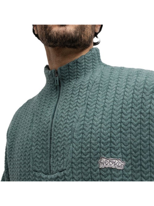 Camisola meio fecho zipper e gola subida para homem - Kiabi Camisola meio fecho zipper e gola subida para homem - Kiabi
