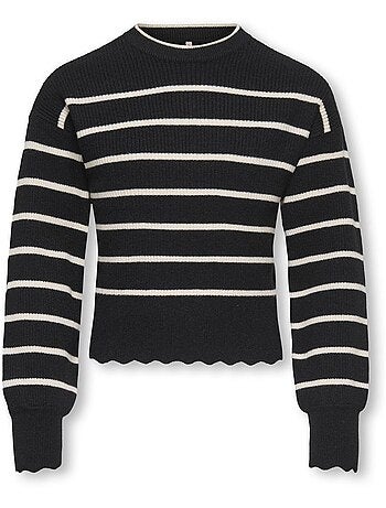 Camisola Menina Kogibi Kids ONLY Preta/Branca