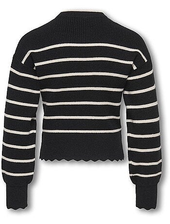 Camisola Menina Kogibi Kids ONLY Preta/Branca