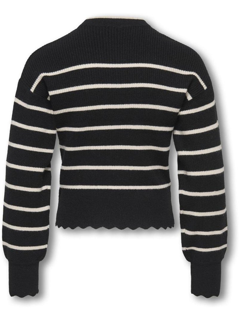 Camisola Menina Kogibi Kids ONLY Preta/Branca Preto - Kiabi