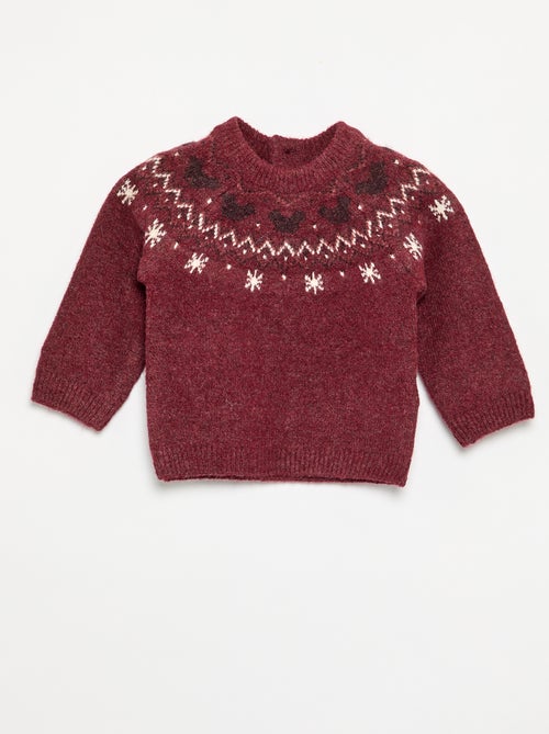Camisola 'Mickey' 'Disney' de gola redonda - Kiabi