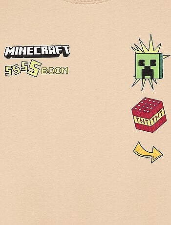 Camisola 'Minecraft' de manga comprida