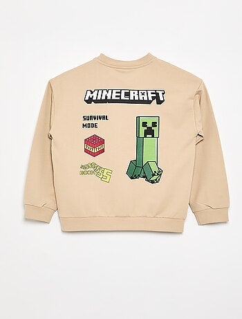 Camisola 'Minecraft' de manga comprida