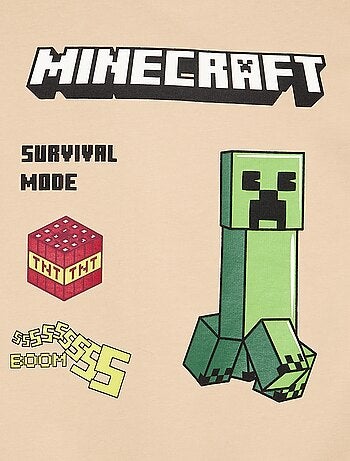 Camisola 'Minecraft' de manga comprida