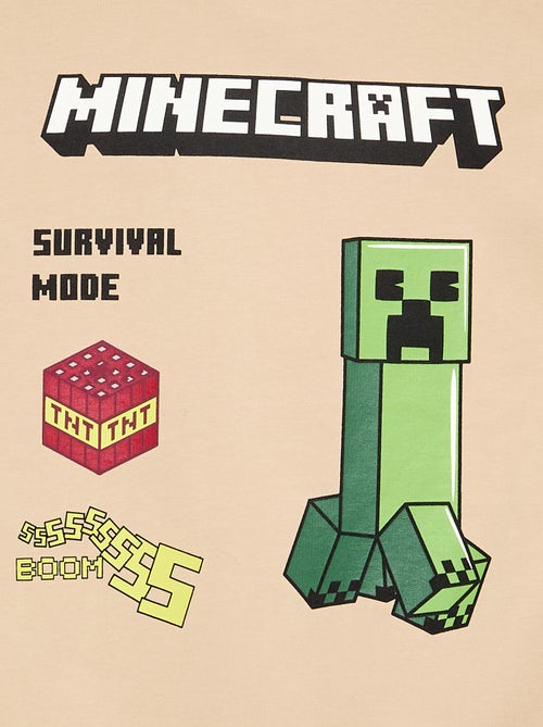 Camisola 'Minecraft' de manga comprida - Kiabi Camisola 'Minecraft' de manga comprida - Kiabi