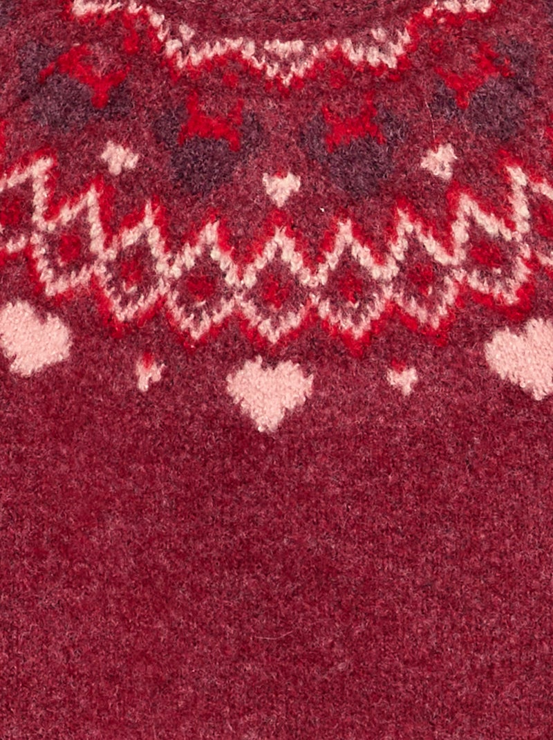 Camisola 'Minnie' 'Disney' de gola redonda 'Natal' Vermelho - Kiabi