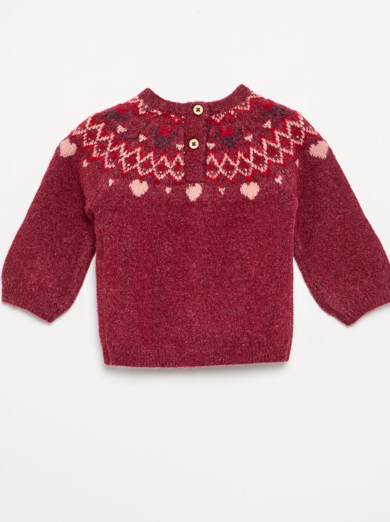 Camisola 'Minnie' 'Disney' de gola redonda Vermelho - Kiabi