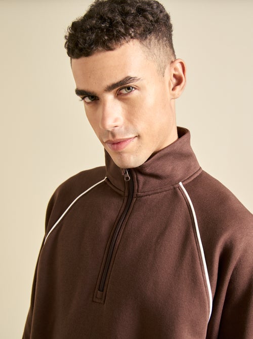 Camisola multi-desportiva com gola alta com fecho - (ekstract) - Kiabi