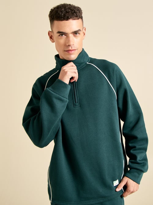 Camisola multi-desportiva com gola alta com fecho - (ekstract) - Kiabi