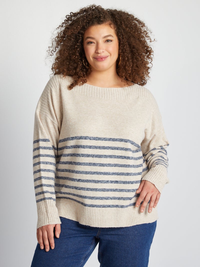 Camisola 'ONLY Carmakoma' BEGE - Kiabi