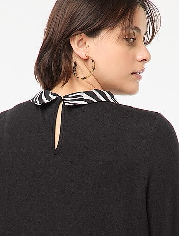 Camisola 'Only Carmakoma' efeito 2 em 1 camisa