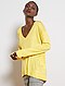     Camisola oversize com gola em V vista 1
