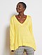     Camisola oversize com gola em V vista 3
