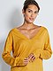     Camisola oversize com gola em V vista 1
