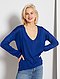     Camisola oversize com gola em V vista 1
