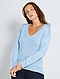     Camisola oversize com gola em V vista 1

