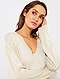     Camisola oversize com gola em V vista 1
