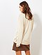     Camisola oversize com gola em V vista 3
